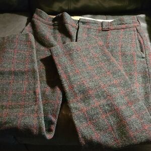 Men's Plaid Wool Pants